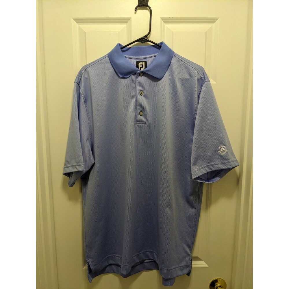 FootJoy FJ Golf Polo Shirt Men's XL Light Blue Stretch